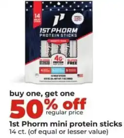 Hy-Vee 1st Phorm mini protein sticks offer