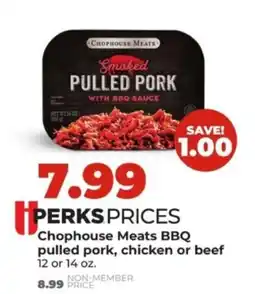 Hy-Vee Chophouse Meats BBQ pulled pork, chicken or beef offer