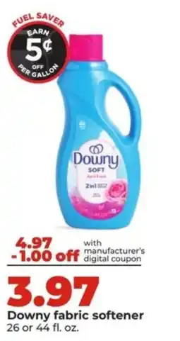 Hy-Vee Downy fabric softener offer