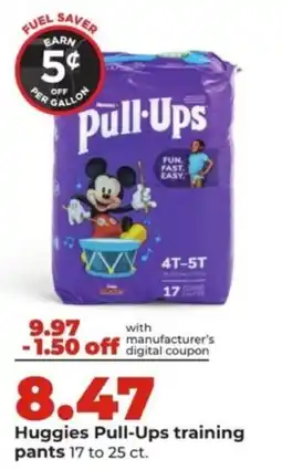Hy-Vee Huggies Pull-Ups training pants offer