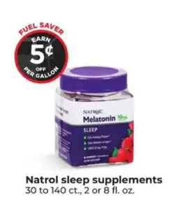 Hy-Vee Natrol sleep supplements offer