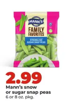 Hy-Vee Mann's snow or sugar snap peas offer