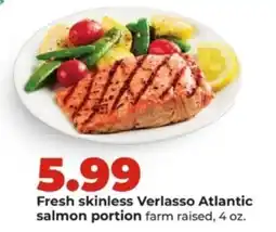 Hy-Vee Fresh skinless Verlasso Atlantic salmon portion offer