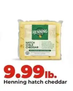 Hy-Vee Henning hatch cheddar offer