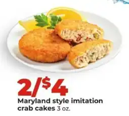 Hy-Vee Maryland style imitation crab cakes offer