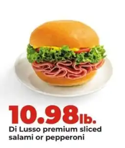 Hy-Vee Di Lusso premium sliced salami or pepperoni offer