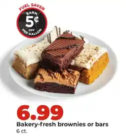 Hy-Vee Bakery-fresh brownies or bars offer