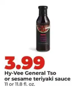 Hy-Vee Hy-Vee general tso or sesame teriyaki sauce offer