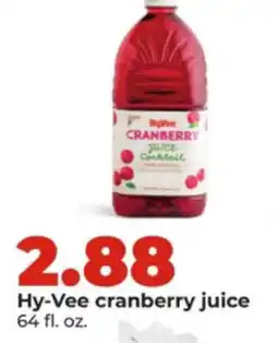 Hy-Vee Hy-Vee cranberry juice offer