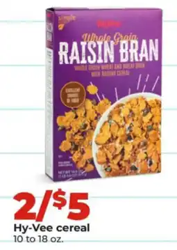 Hy-Vee Hy-Vee whole grain raisin bran offer