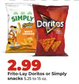 Hy-Vee Frito-Lay Doritos or Simply snacks offer