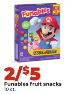 Hy-Vee Funables fruit snacks offer