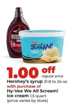 Hy-Vee Hershey's syrup offer