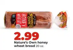 Hy-Vee Nature's Own honey wheat bread offer