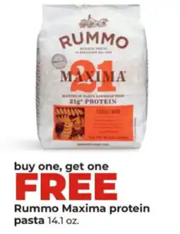 Hy-Vee Rummo Maxima protein pasta offer