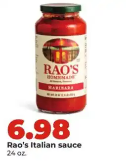 Hy-Vee Rao's Italian sauce offer