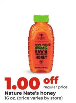 Hy-Vee Nature Nate's honey offer