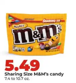 Hy-Vee Sharing Size M&M's candy offer