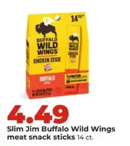 Hy-Vee Slim Jim buffalo wild wings meat snack sticks offer