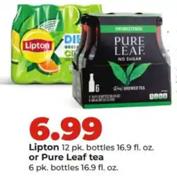 Hy-Vee Lipton tea or Pure Leaf tea offer
