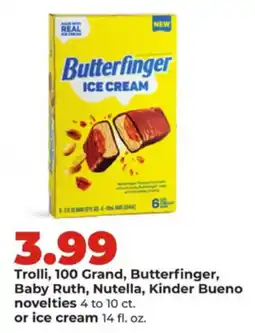 Hy-Vee Trolli, 100 Grand, Butterfinger, Baby Ruth, Nutella, Kinder Bueno novelties offer