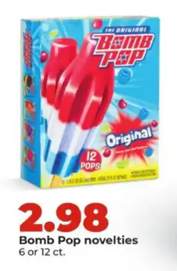 Hy-Vee Bomb Pop novelties offer