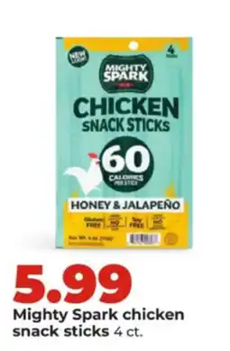 Hy-Vee Mighty Spark chicken snack sticks offer