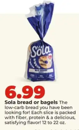 Hy-Vee Sola bread or bagels offer