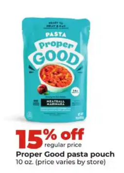 Hy-Vee Proper Good pasta pouch offer
