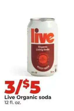 Hy-Vee Live Organic soda offer