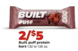 Hy-Vee Built puff protein bars offer
