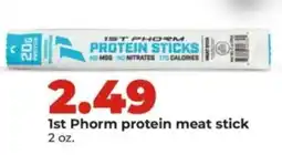 Hy-Vee 1st phorm protein meat stick offer