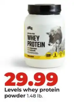 Hy-Vee Levels whey protein powder offer