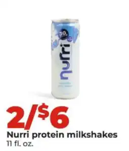 Hy-Vee Nurri protein milkshakes offer