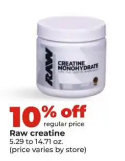 Hy-Vee Raw creatine offer
