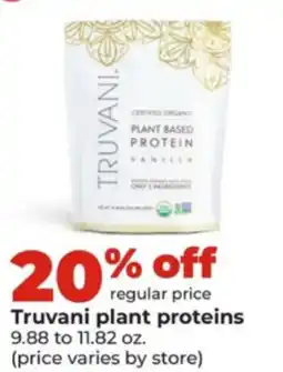 Hy-Vee Truvani plant proteins offer