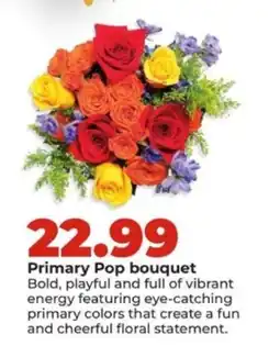 Hy-Vee Primary Pop bouquet offer