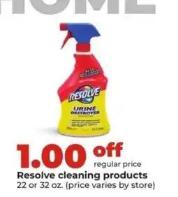 Hy-Vee Resolve cleaning products offer