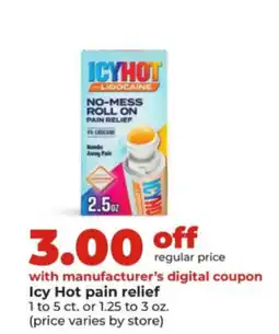Hy-Vee Icy Hot pain relief offer