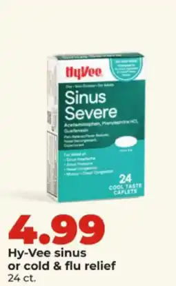Hy-Vee Hy-Vee sinus or cold & flu relief offer