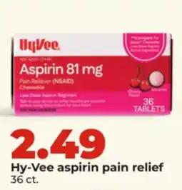 Hy-Vee Hy-Vee aspirin pain relief offer