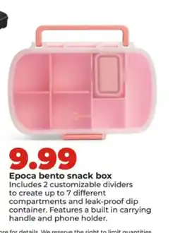 Hy-Vee Epoca bento snack box offer