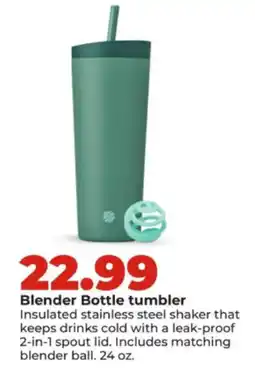 Hy-Vee Blender Bottle tumbler offer