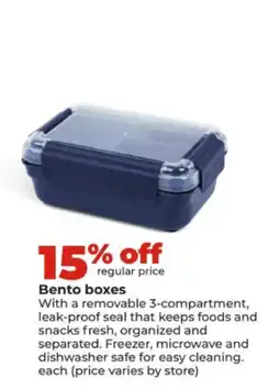 Hy-Vee Bento boxes offer