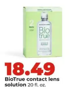 Hy-Vee Biotrue contact lens solution offer