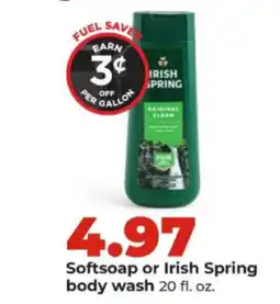 Hy-Vee Softsoap or Irish Spring body wash offer