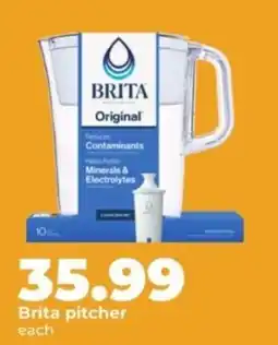 Hy-Vee Brita pitcher offer