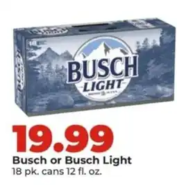 Hy-Vee Busch or Busch Light offer