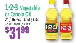 Jetro 1-2-3 Vegetable or Canola Oil offer