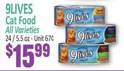 Jetro 9LIVES Cat Food offer
